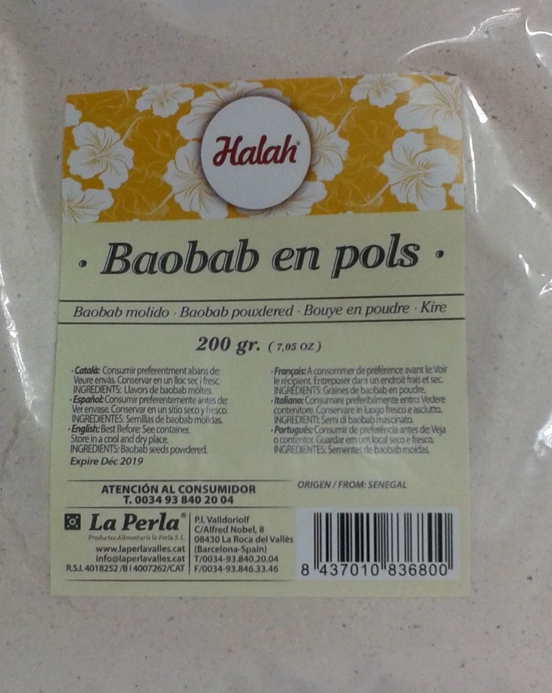 Baoba kire molido 200grs | Imdisa Foods